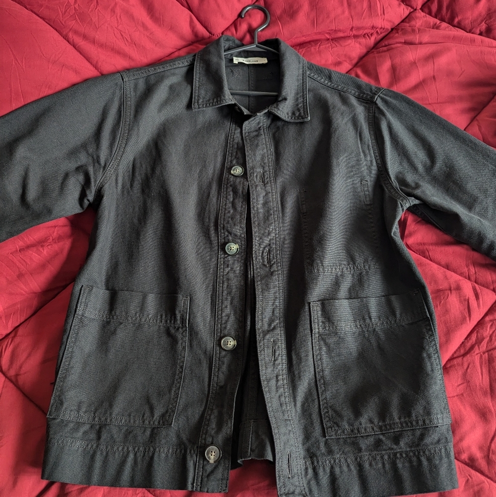 Everlane Organic Cotton Black Chore Jacket